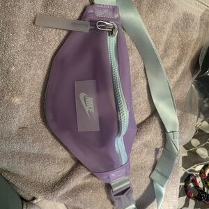 Nike Purple and Light Blue Crossbody Bag